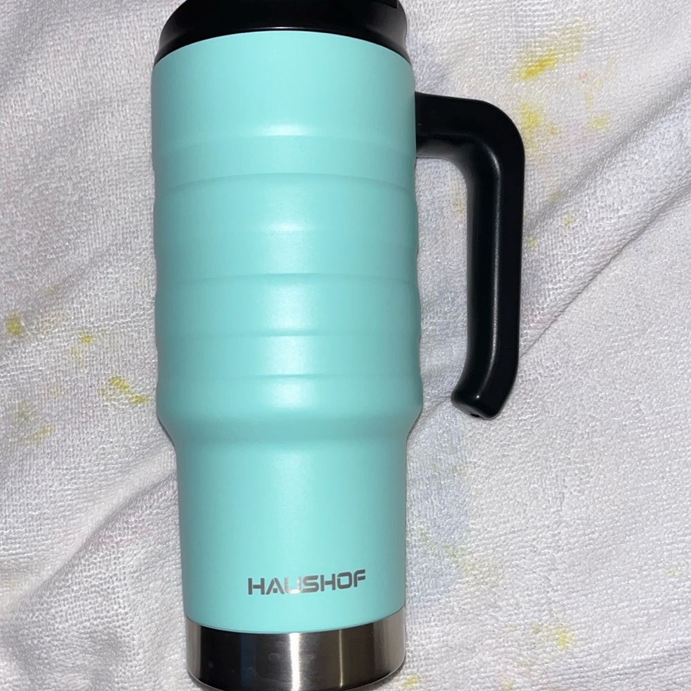 HAUSHOF 24 oz Travel Mug Double Wall Vacuum Steel Spill Proof Insulated Tumbler